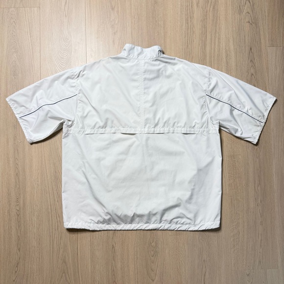 Nike Golf Half Zip Windbreaker Pullover Jacket Mens XL White Green Clima-Fit - Picture 2 of 12